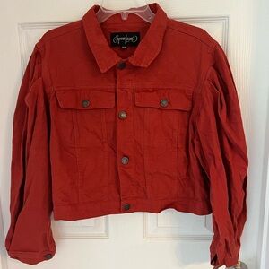 Spoon Jeans Plus Cropped Denim Style Jacket